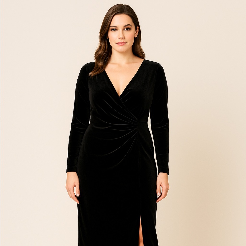 Jessica Howard Black Long Sleeve Dress